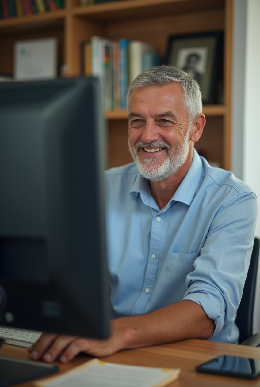 Escribano trabajando